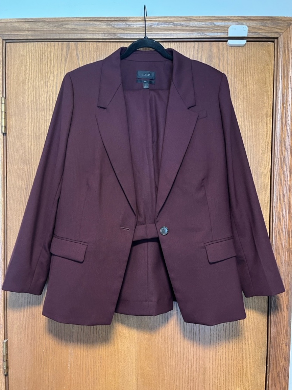 J. Crew Women's Wool Burgundy Suit - Picture 4 of 14